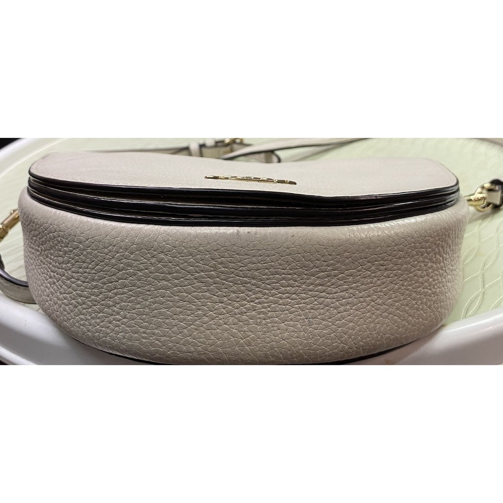 Coach Ellen Women's Leather Crossbody Purse Crescent Ivory 6x8x2"‎ See Desc - Picture 12 of 12